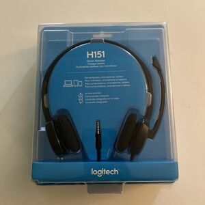 Logitech Stereo Headset Model H151 Dual Earpiece With Microphone